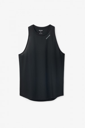 NNormal Race Tank Top Mustat | TORUFCA-62